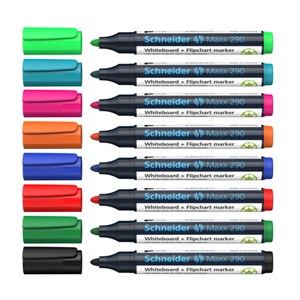 Whiteboardpenner Schneider Maxx 290 2-3 mm 8 stk.