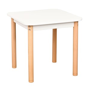 Barnbord Lotta H 48-56 cm, hvit/bjørk