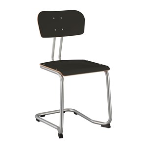 Student stol Selekta medar sh.46 cm, svart hpl