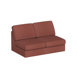 Modulær soffa Move 2-spors L.130 cm, korall vouge