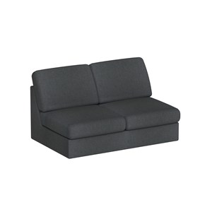 Modulærsoffa Move 2-spors L.130 cm, mørkegrå vouge