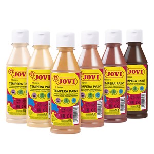 Hobbyfärg hudtoner 250 ml 6 st