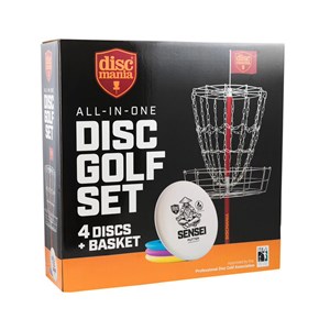 Discgolf Discmania korg och discar 5 delar