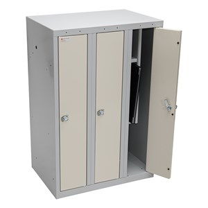Skolskåp 3x1 fack,B20xD40xH90 cm,plant tak REA 