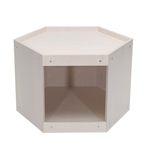 Lekbord Hexagon 45, vitpigmenterad