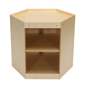 Lekbord Hexagon 60, klarlackerad