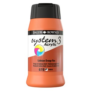 Akrylfärg System 3 Cadmium orange hue 500 ml