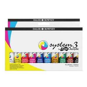 System3 Fluid Acrylic Introduktionsset 10x29,5 ml