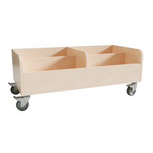 Max Boklåda m hjul H 32 cm, björk