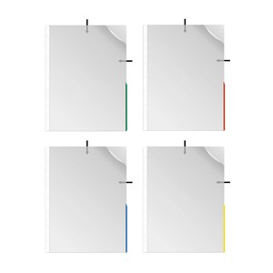 Signalplastficka A4 0,12 mm 100 st