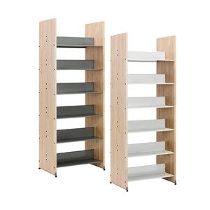 Hyllset Bibliotek Start dubbel 75x205cm