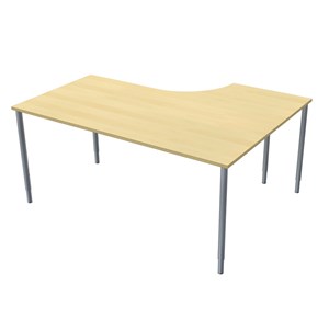 Skrivbord vänstersvängd 160x120 cm, laminat