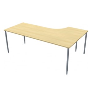 Skrivbord vänstersvängd 200x120 cm, laminat