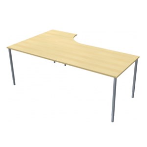 Skrivbord högersvängd 200x120 cm, laminat