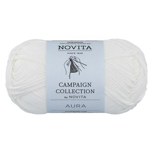 Garn Aura 50 g vit