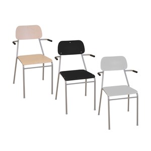 Stol Oldie med armlene sh 44 cm, laminat