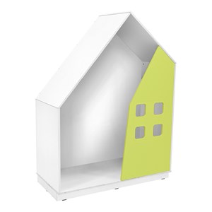 Quadro Lekhus med fönster lime, vit stomme