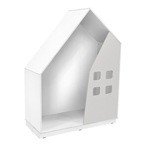 Quadro Lekhus med fönster grå, vit stomme