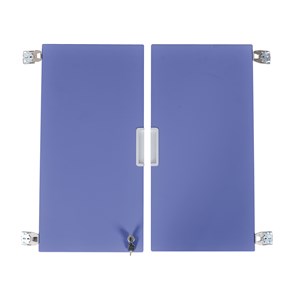 Quadro Dubbeldörr stomme u m.vägg H75 cm, blå
