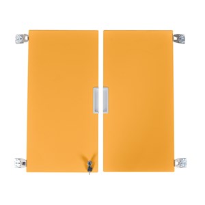 Quadro Dubbeldörr stomme u m.vägg H75 cm, orange