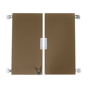 Quadro Dubbeldörr stomme u m.vägg H75 cm, brun