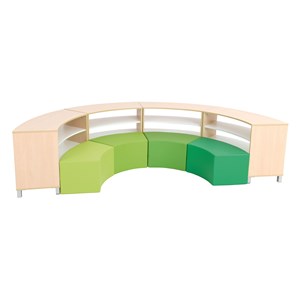 Quadro Biblioteksmöbel set 137, björk