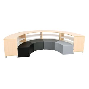 Quadro Biblioteksmöbel set 138, björk