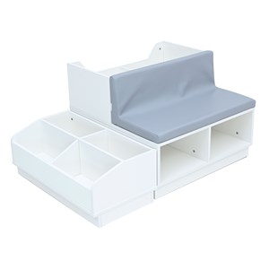 Quadro Biblioteksmöbel set 11, vit