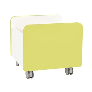 Quadro Mobil boklåda medium, lime, vit stomme