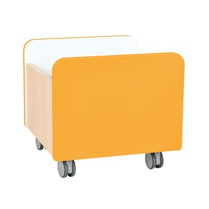 Quadro Mobil boklåda medium, orange, björkstomme