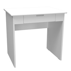 Quadro Skrivbord med vit bred låda, vit