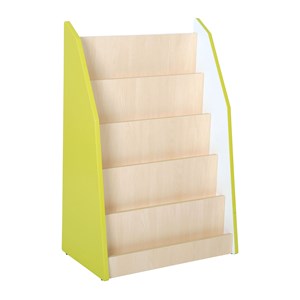 Quadro Bokhylla på sockel, lime, björkstomme