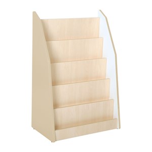 Quadro Bokhylla på sockel, beige, björkstomme