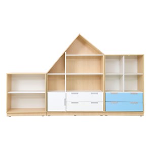 Quadro Förvaring set 167, björk stomme