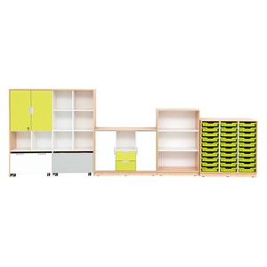 Quadro Förvaring set 181, björk stomme
