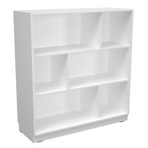 Quadro Modul L, 6 fack asymetriskt, vit