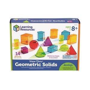 Geometriska former transparenta 14 st