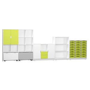 Quadro Förvaring set 181, vit stomme