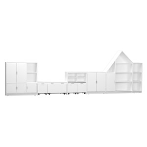 Quadro Förvaring set 184, vit stomme