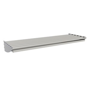 Skohylla med dropplåt Basic 3-plats B 90 cm, grå