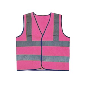 Refleksvest barn S lengde 40 cm Ø 70 cm, rosa