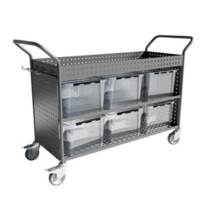Materialvagn Willy mellan, antracit
