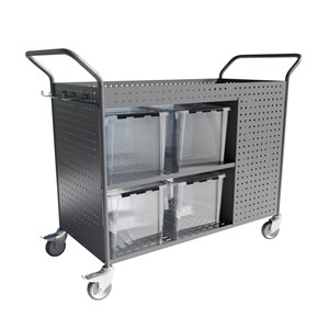 Materialvagn Willy stor, antracit