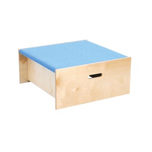 Scenmodul Moje Fyrkant 66x66xH30 cm, lj.blå matta
