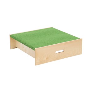 Scenmodul Moje Fyrkant 66x66xH20 cm, grön matta
