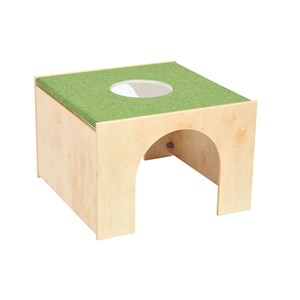 Scenmodul Moje Fönster 66x66xH45 cm,lj.grön matta 