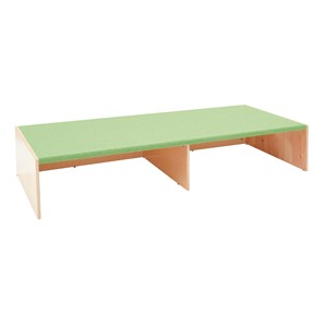 Scen Moje med 2 fack 159x66xH30 cm, lj.grön matta
