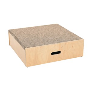 Scenmodul Moje Fyrkant 66x66xH20 cm, lj.brun matta