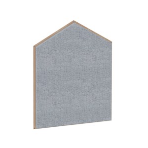 Väggdekoration Flo hus H 78 cm, grå