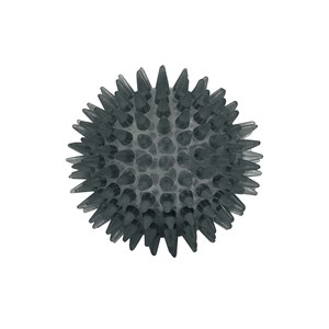 Massageboll noppig hård svart 8,5 cm TPR